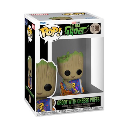 Figurine Pop Je S Appelle Groot Groot Avec Cheese Puffs Funko Bouti