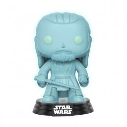 Figurine Funko Pop Phosphorescent Convention 2017 Star Wars Qui Gon Jinn Holographic Edition Limitée Boutique Geneve Suisse