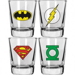 Figur SD Toys DC Comics Set of 4 Shot Glasses Geneva Store Switzerland