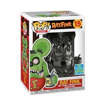 Figur Funko Pop SDCC 2019 Rat Fink Grey Chrome Limited Edition Geneva Store Switzerland