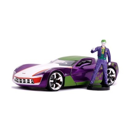 Figur Jada Toys DC Comics Joker and Diecast 2009 Chevy Corvette Stingray with Figure Vehicles DC Comics Geneva Store Switzerland