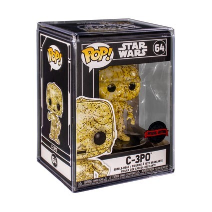 Figur Funko Pop Futura Star Wars C-3PO with Hard Acrylic Protector Limited Edition Geneva Store Switzerland