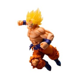 Figuren Bandai BESCHÄDIGTE BOX Dragon Ball Statue Super Saiyan Son Goku 93' 19 cm Genf Shop Schweiz