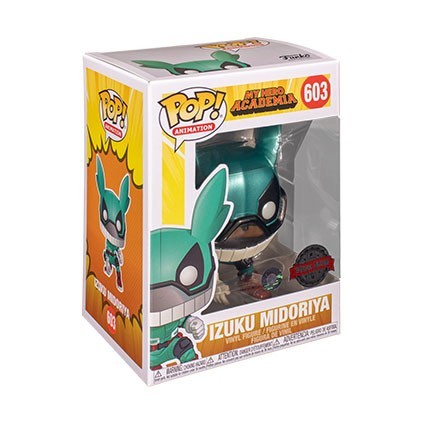 Figur Funko Pop Metallic My Hero Academia Izuku Midoriya Deku with Helmet Limited Edition Geneva Store Switzerland