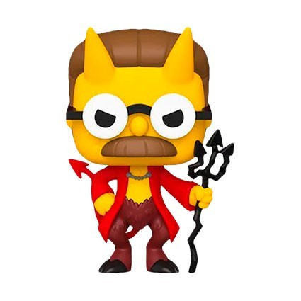 Figur Funko DAMAGED BOX Pop The Simpsons Devil Flanders Geneva Store Switzerland