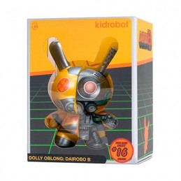 Figuren Kidrobot Dunny Dairobo-B Mecha Half Ray 12,5 cm Gelbe Auflage von Dolly Oblong Genf Shop Schweiz