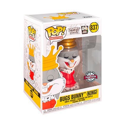 Figur Funko Pop Metallic 80th Anniversary Looney Tunes King Bugs Bunny Limited Edition Geneva Store Switzerland