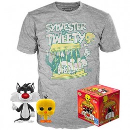 Figur Funko Pop Flocked and T-shirt Looney Tunes Sylvester and Tweety Limited Edition Geneva Store Switzerland