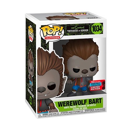 Figurine Funko Pop NYCC 2020 Les Simpson Bart Werewolf Edition Limitée Boutique Geneve Suisse