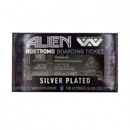 Figur FaNaTtiK Alien Replica Nostromo Ticket (Silver Plated) Limited Edition Geneva Store Switzerland