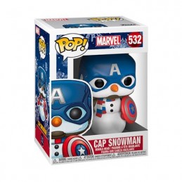 Figuren Funko Pop Marvel Holiday Captain America Snowman (Selten) Genf Shop Schweiz