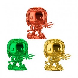 Figurine  Pop Chrome DC Aquaman Arthur Curry en Costume de Héro 3 pack Edition Limité Boutique Geneve Suisse