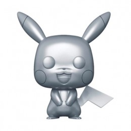 Figurine Funko Pop Métallique Pokemon Silver Pikachu 25ème Anniversaire Edition Limitée Boutique Geneve Suisse