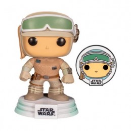 Figuren Funko BESCHÄDIGTE BOX Pop Star Wars Luke Skywalker Hoth mit Pin Limitierte Auflage Genf Shop Schweiz