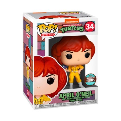 Figur Funko Pop Teenage Mutant Ninja Turtles April O'Neil Retro Limited Edition Geneva Store Switzerland