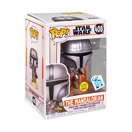 Figur Funko Pop Glow in the Dark Star Wars The Mandalorian Flying Limited Edition Geneva Store Switzerland