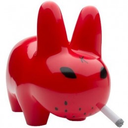 Figur Kidrobot Frank Kozik Smorkin' Labbit Lustre Red Gloss Geneva Store Switzerland