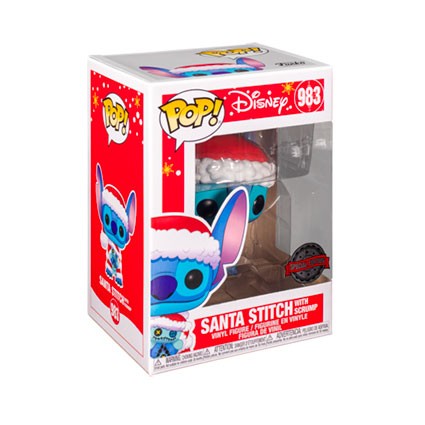 Funko POP! Disney Lilo & Stitch - Santa Stitch with Scrump #983