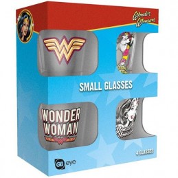 Figurine GB eye Wonder Woman Set 4 verres à shot 60´s Pop Boutique Geneve Suisse