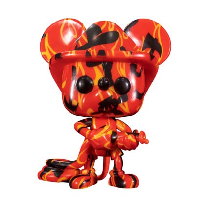 Toys Funko Pop Artist Series Mickey Mouse Firefighter Hard Acrylic