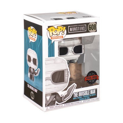 Figur Funko Pop Universal Monsters The Invisible Man Black & White Limited Edition Geneva Store Switzerland