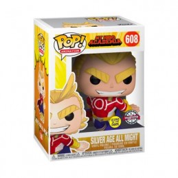 Figurine Funko Pop Phosphorescent et T-shirt My Hero Academia All Might Edition Limitée Boutique Geneve Suisse