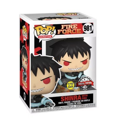 Figurine Funko Pop Phosphorescent Fire Force Shinra with Fire Edition Limitée Boutique Geneve Suisse