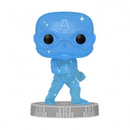 Figurine Funko Pop Artist Series Infinity Saga Captain America Blue Edition Limitée Boutique Geneve Suisse