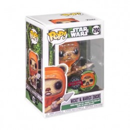 Figur Funko Pop Star Wars Across the Galaxy Wicket W. Warrick Endor Red with Enamel Pin Limited Edition Geneva Store Switzerland