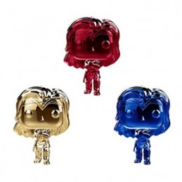 Figur Funko Pop Chrome Wonder Woman 2017 Red, Blue and Gold 3-Pack Limited Edition Geneva Store Switzerland