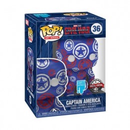 Figur Funko Pop et T-shirt Artist Series Captain America Civil War Limited Edition Geneva Store Switzerland