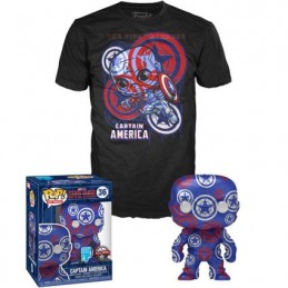 Figurine Funko Pop et T-shirt Artist Series Captain America Civil War Edition Limitée Boutique Geneve Suisse