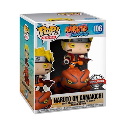 Figurine Funko Pop Rides Naruto Shippuden Naruto on Gamakichi Edition Limitée Boutique Geneve Suisse