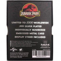 Figur FaNaTtiK Jurassic Park Replica Metal Entrance Gates (silver plated) Limited Edition Geneva Store Switzerland