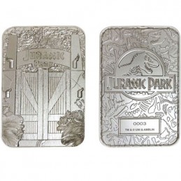 Figur FaNaTtiK Jurassic Park Replica Metal Entrance Gates (silver plated) Limited Edition Geneva Store Switzerland