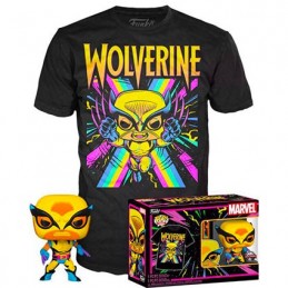 Figur Funko Pop and T-shirt Marvel Blacklight Wolverine Limited Edition Geneva Store Switzerland