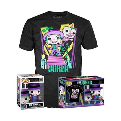 Figur Funko Pop Metallic and T-shirt DC Comics Batman 89 Joker with Speaker Limited Edition Geneva Store Switzerland