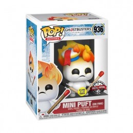 Figurine Funko Pop Phosphorescent et T-shirt SOS Fantômes L'Héritage Stay Puft Quality Marshmallows Edition Limitée Boutique ...