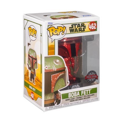 Figur Funko Pop Chrome Star Wars The Book of Boba Fett Boba Fett Red Limited Edition Geneva Store Switzerland