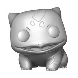 Figurine Funko Pop 25 cm Métallique Argenté 25ème Anniversaire Pokemon Bulbizarre (Bulbasaur) Edition Limitée Boutique Geneve...