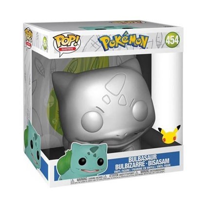 Figur Funko Pop 10 inch Silver Metallic 25th Anniversary Pokemon Bulbasaur Limited Edition Geneva Store Switzerland