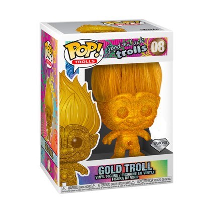 Figurine Funko Pop Diamond Good Luck Trolls Gold Troll Doll Edition Limitée Boutique Geneve Suisse