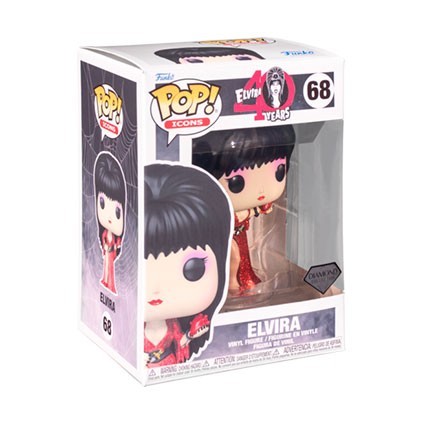 Figurine Funko Pop Diamond Icons Elvira 40ème Anniversaire Edition Limitée Boutique Geneve Suisse