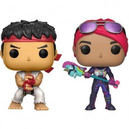 Figurine Funko Pop Street Fighter x Fortnite Ryu et Brite Bomber 2-Pack Edition Limitée Boutique Geneve Suisse