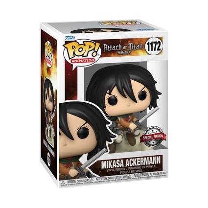 Figur Funko Pop Attack on Titan Mikasa Ackerman Limited Edition Geneva Store Switzerland