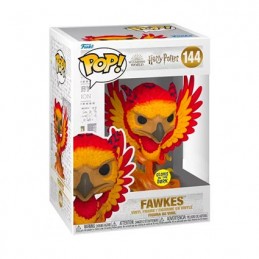 Figuren Funko Pop Phosphoreszierend und T-shirt Harry Potter Dumbledore Patronus Fawkes Limitierte Auflage Genf Shop Schweiz