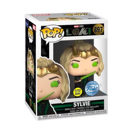 Figur Funko Pop Glow in the Dark Marvel Loki Sylvie Limited Edition Geneva Store Switzerland