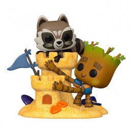 Figuren Funko BESCHÄDIGTE BOX Pop Marvel Rocket und Groot Limitierte Genf Shop Schweiz