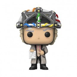 Figur Funko Pop Glow in the Dark and T-Shirt Back to the Futur Doc with Helmet Limited Edition Geneva Store Switzerland