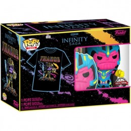 Figurine Funko Pop BlackLight et T-Shirt Marvel Thanos Edition Limitée Boutique Geneve Suisse